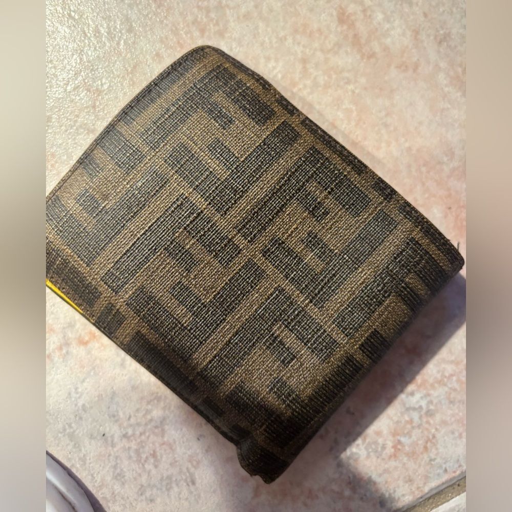 Fendi ff Monogram Bifold Wallet credit card id purse accessory logo checkbook - Picture 3 of 5